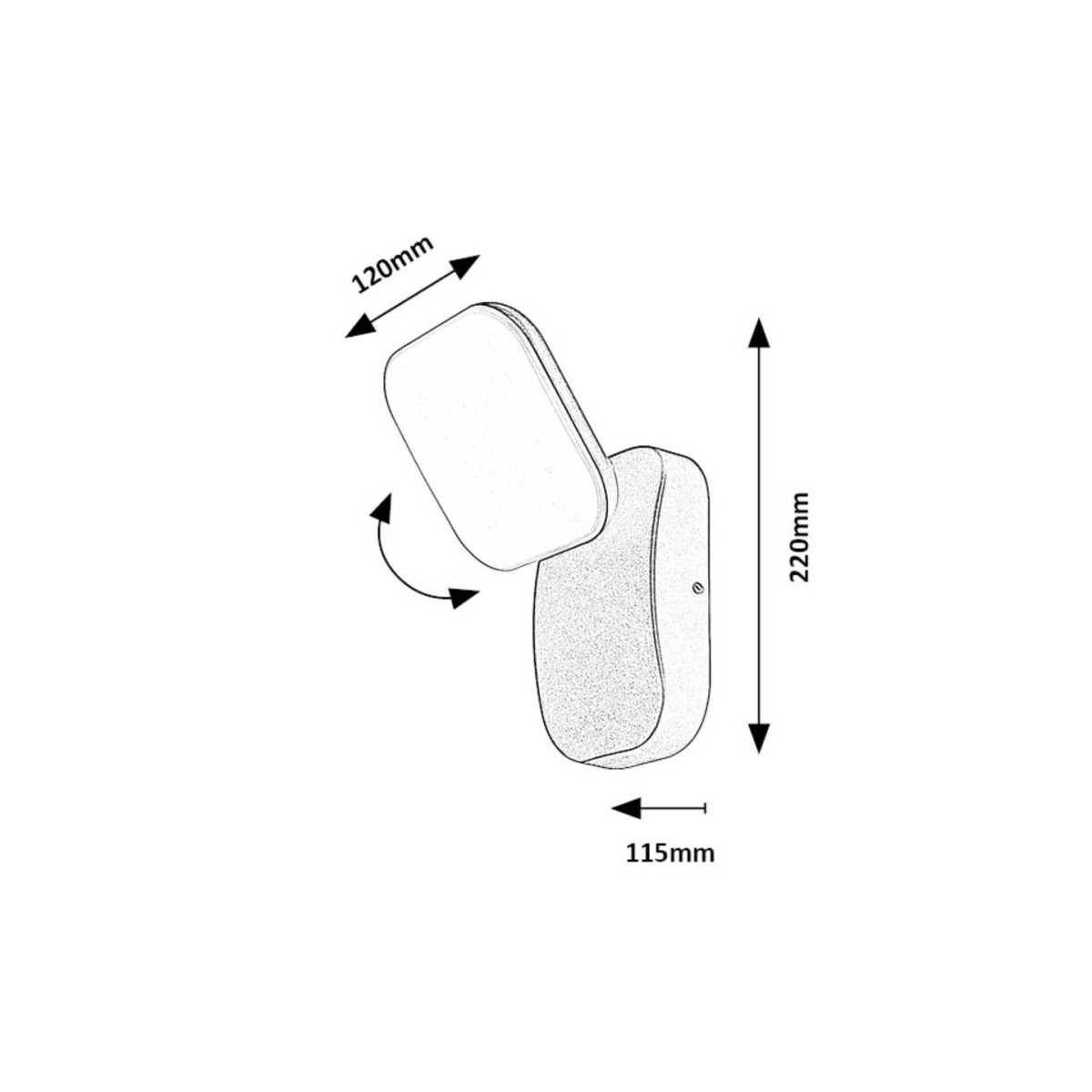 Rabalux Odiel 77057 - typ - Zewnętrzne lampy ścienne
