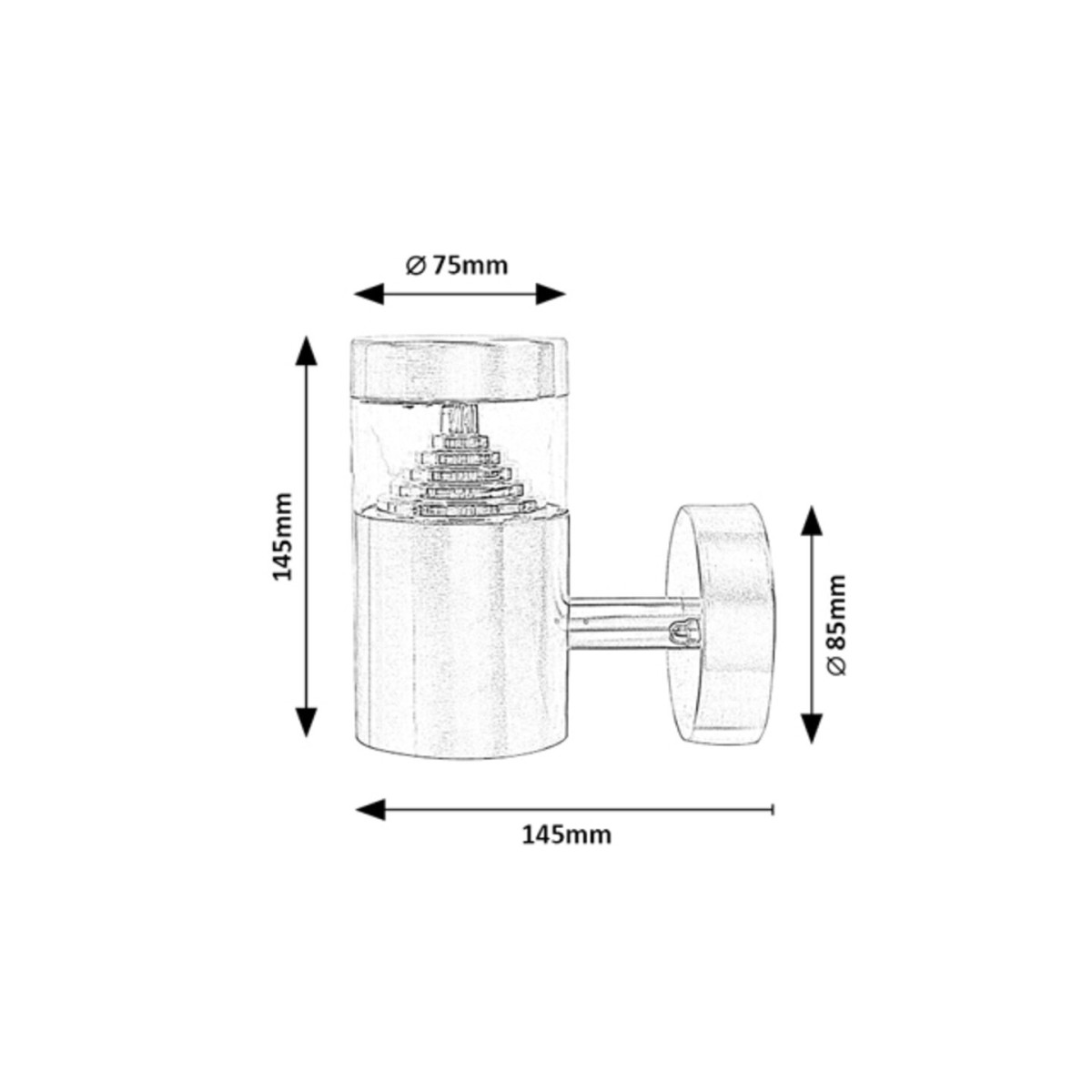 Rabalux Lisbon 7827 - typ - Zewnętrzne lampy ścienne