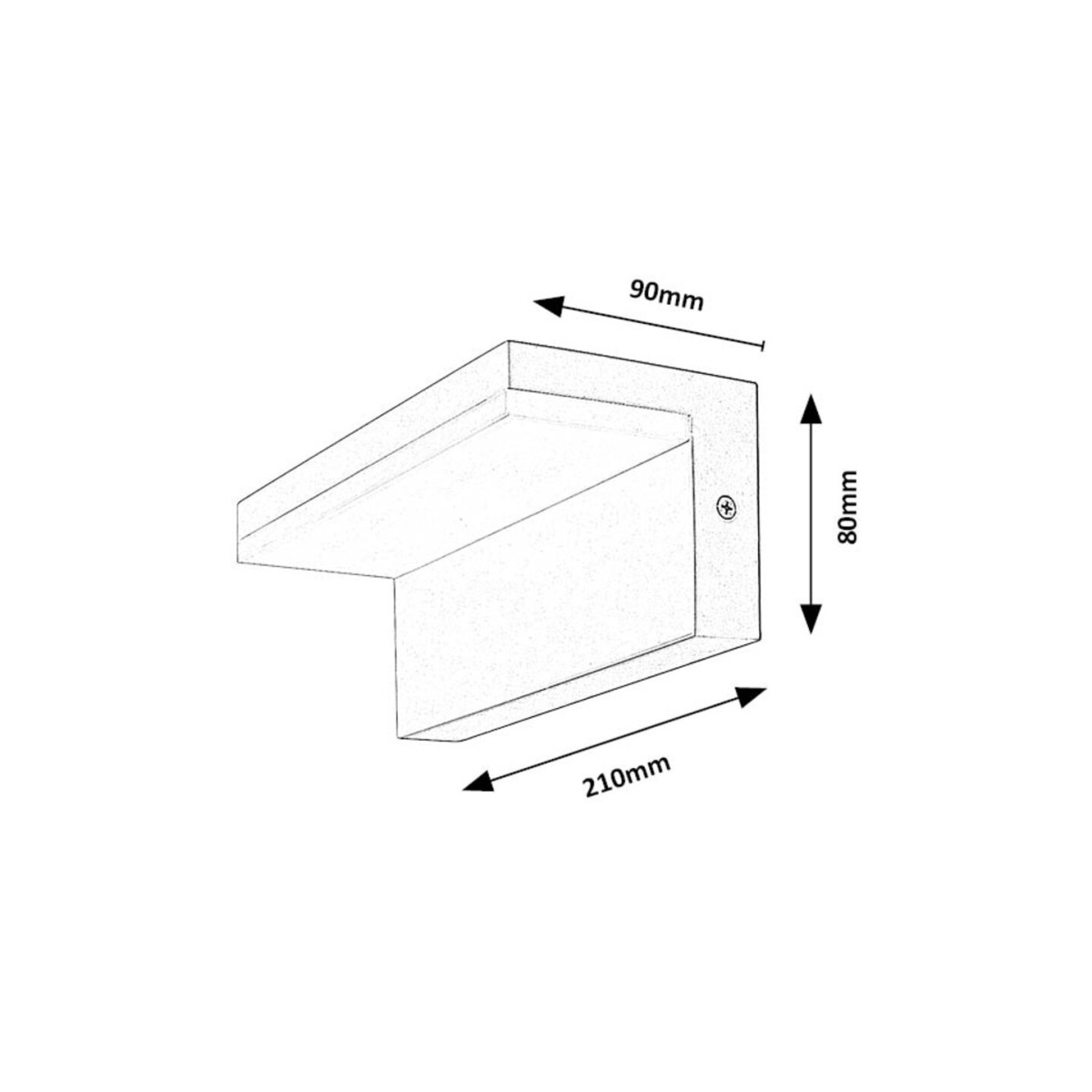 Rabalux Zaragoza 77093 - typ - Zewnętrzne lampy ścienne