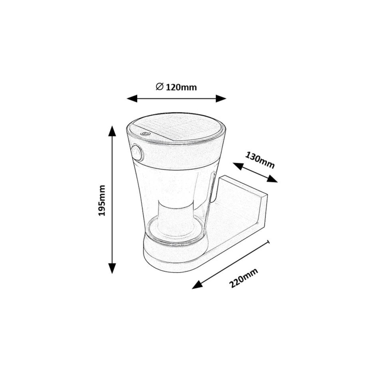 Rabalux Angers 77037 - typ - Lampy solarne