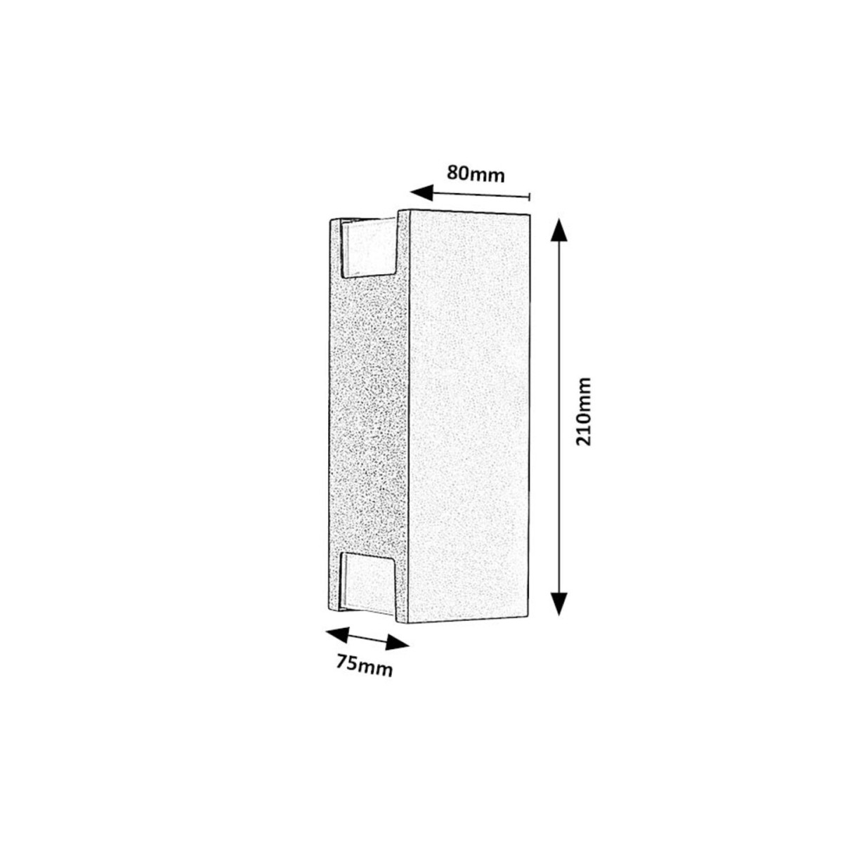 Rabalux Cernon 77055 - typ - Zewnętrzne lampy ścienne