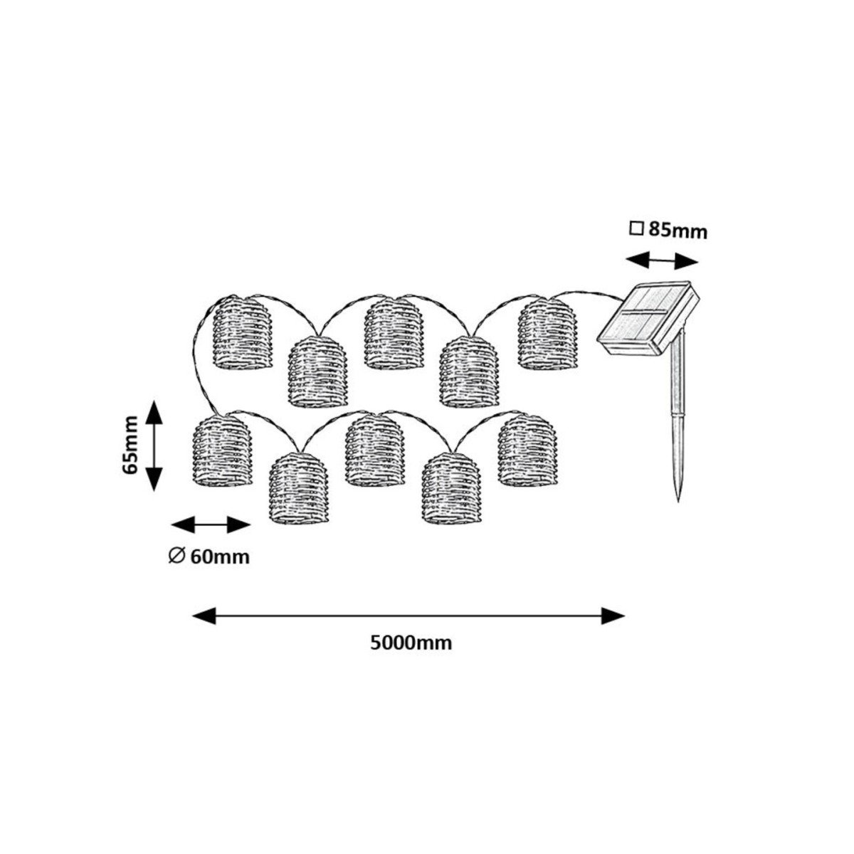 Rabalux Rupit 77047 - typ - Zewnętrzne lampy dekoracyjne