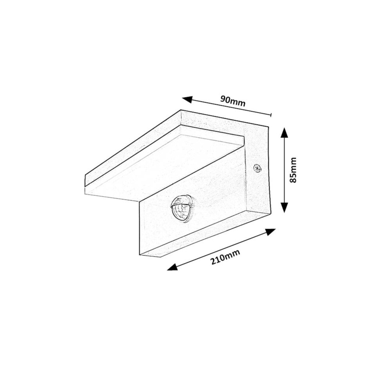 Rabalux Zaragoza 77116 - typ - Zewnętrzne lampy ścienne