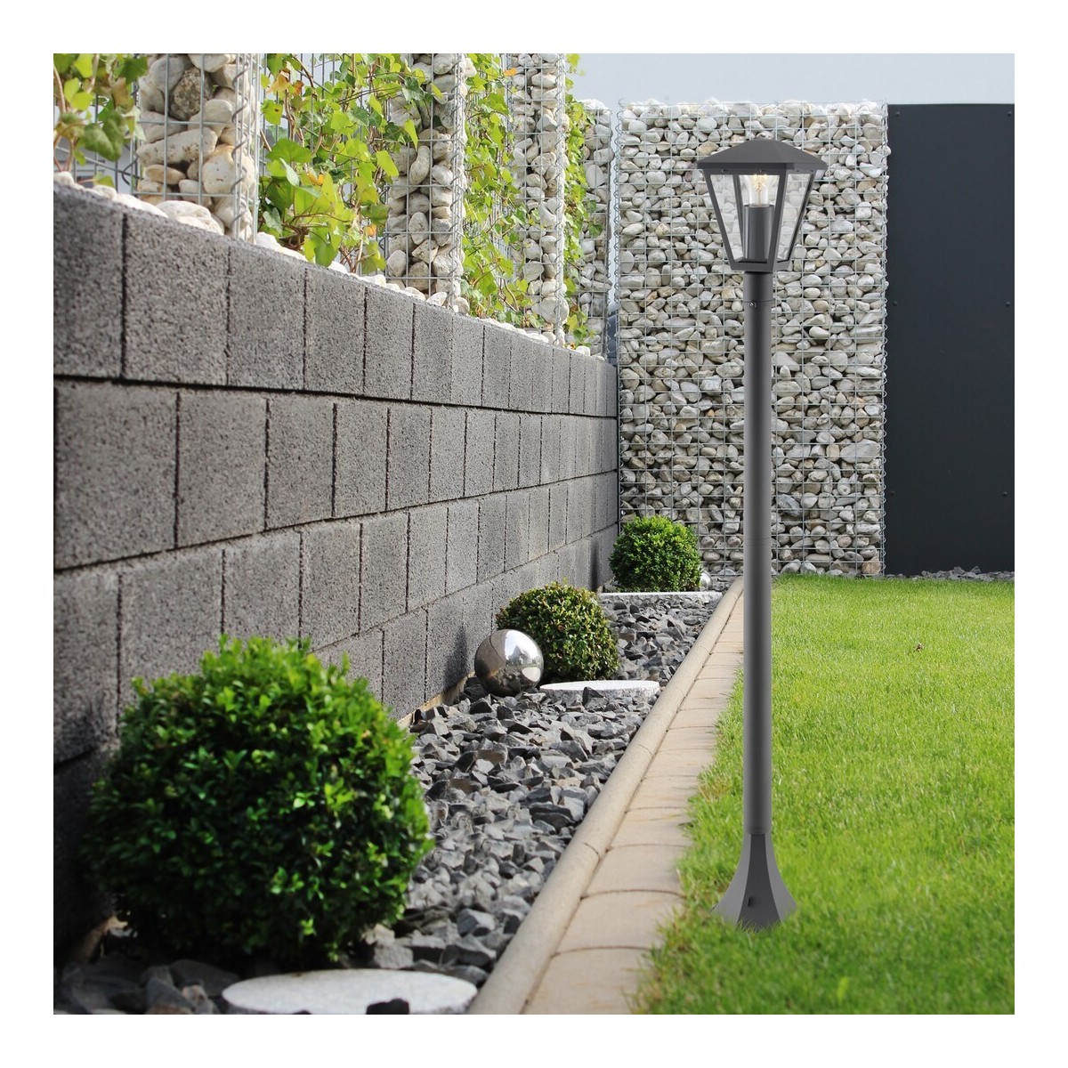 Rabalux Paravento 7150 - typ - Lampa ogrodowa stojąca