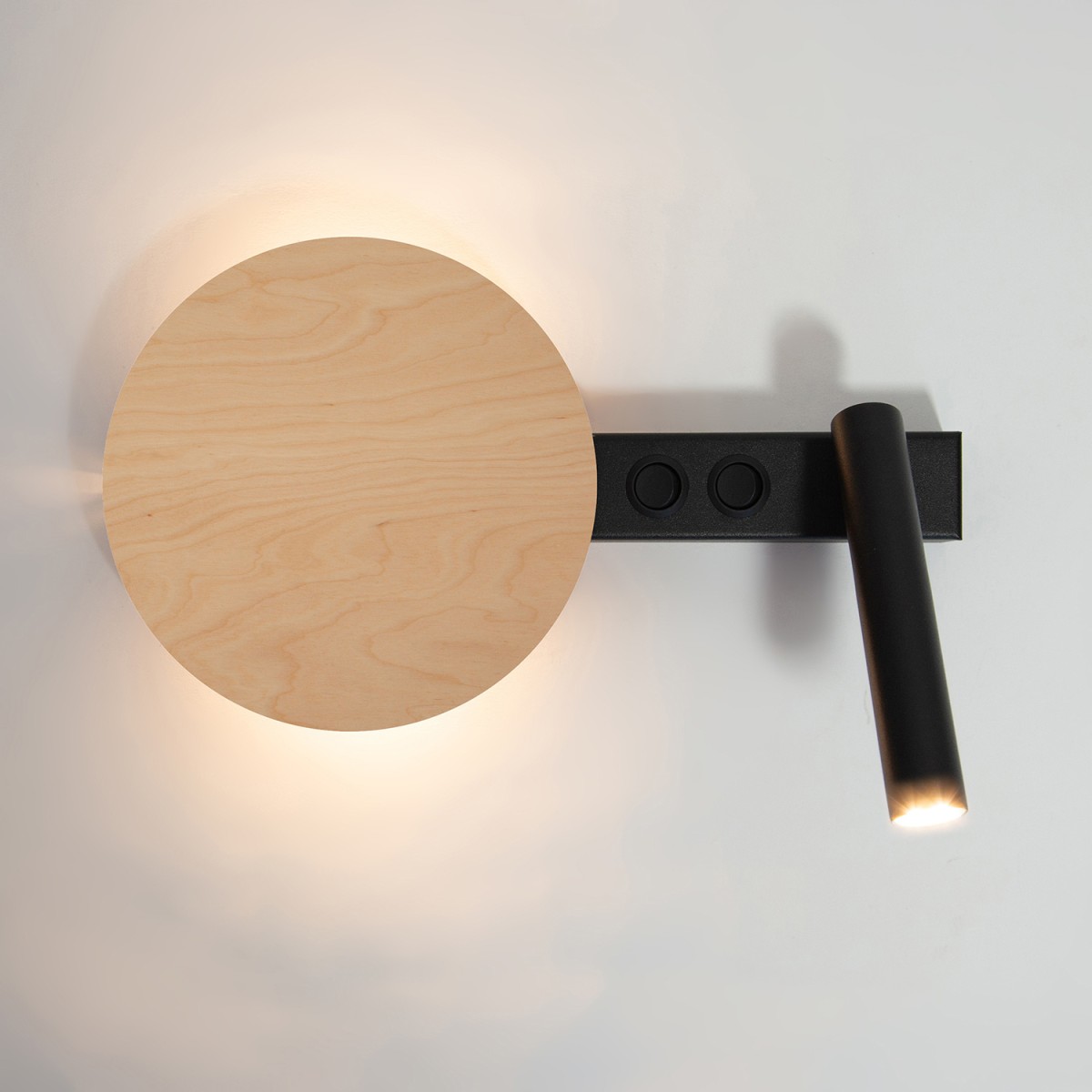 zgrabna oprawa Sigma HOTEL MOOD kinkiet 41365 kolor czarny 1XG9 12W led- 1XG9 3W led