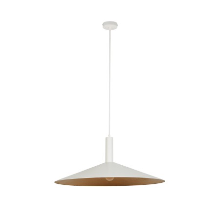 niepowtarzalna oprawa Sigma CAPRI lampa wisząca 41017 kolor biały-miedziany 1 x E27 15W Led
