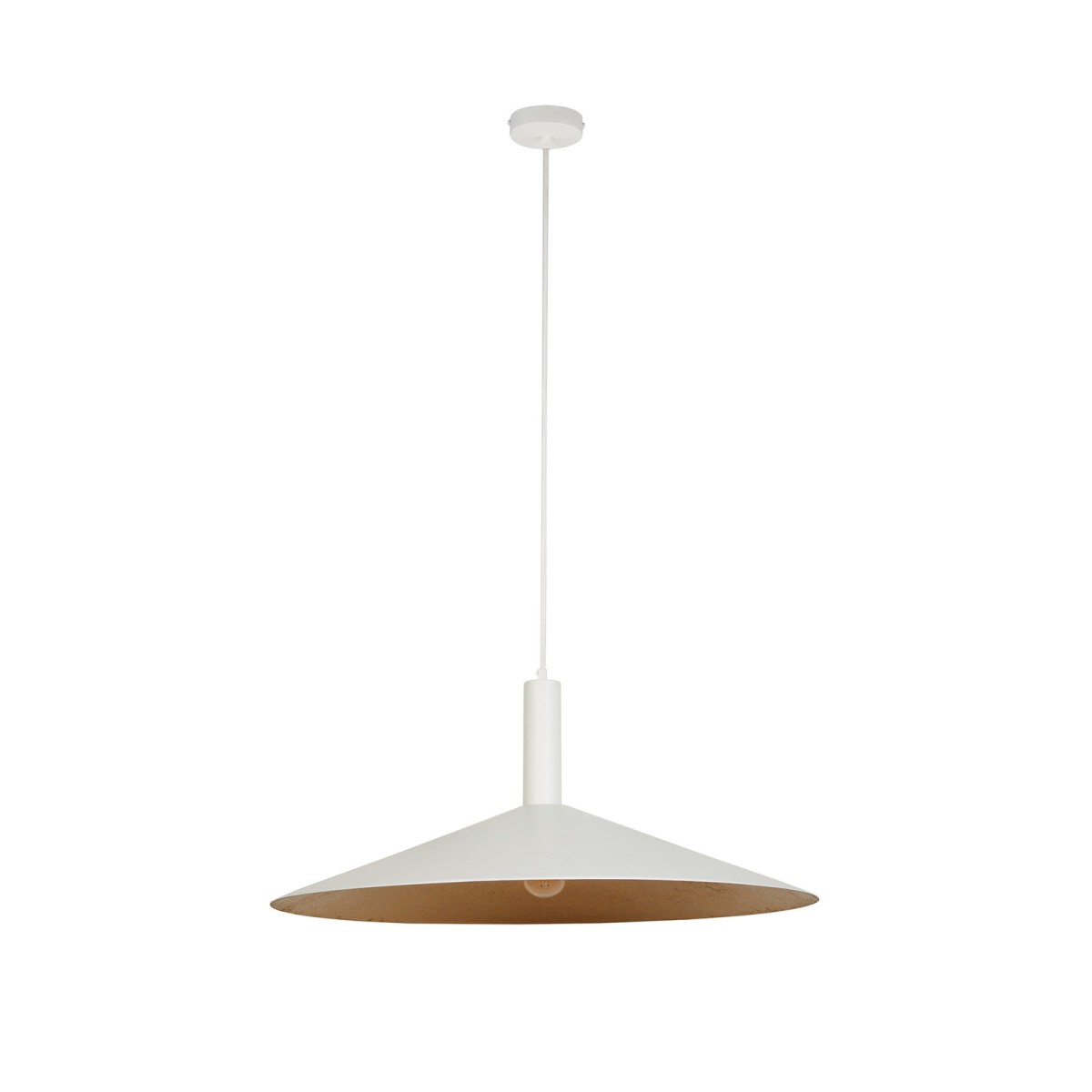 niepowtarzalna oprawa Sigma CAPRI lampa wisząca 41017 kolor biały-miedziany 1 x E27 15W Led
