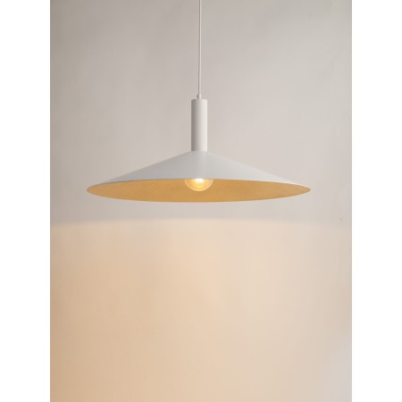 niezwykła oprawa Sigma CAPRI lampa wisząca 41015 kolor biały-złoty 1 x E27 15W Led