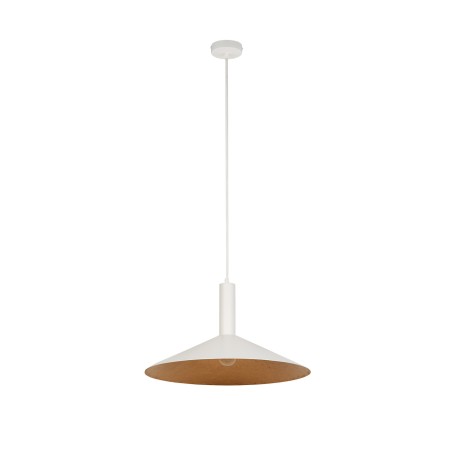 schludna oprawa Sigma CAPRI lampa wisząca 41016 kolor biały-miedziany 1 x E27 15W Led
