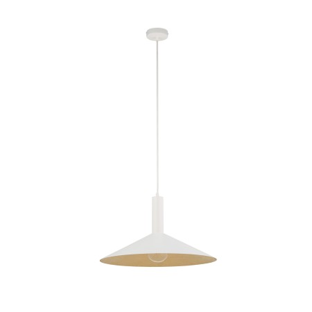 stylowa oprawa Sigma CAPRI lampa wisząca 41014 kolor biały-złoty 1 x E27 15W Led
