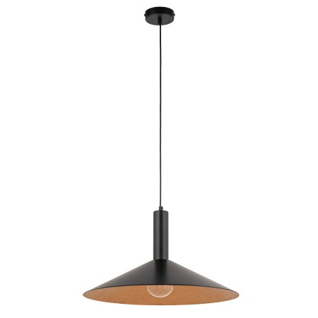 stylowa oprawa Sigma CAPRI lampa wisząca 41008 kolor czarny-miedziany 1 x E27 15W Led
