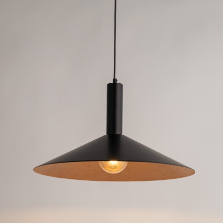 stylowa oprawa Sigma CAPRI lampa wisząca 41008 kolor czarny-miedziany 1 x E27 15W Led