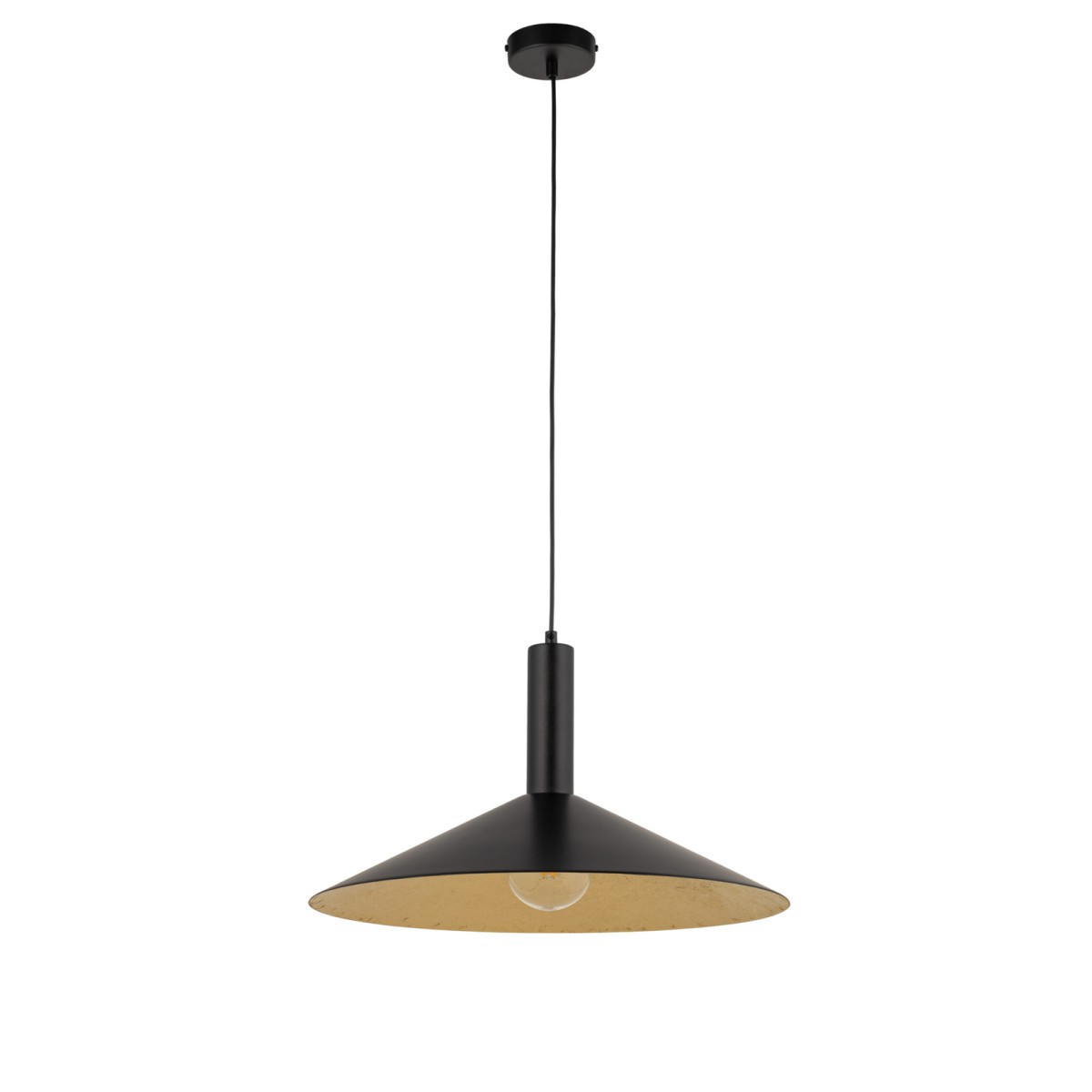szykowna oprawa Sigma CAPRI lampa wisząca 41010 kolor czarny-złoty 1 x E27 15W Led