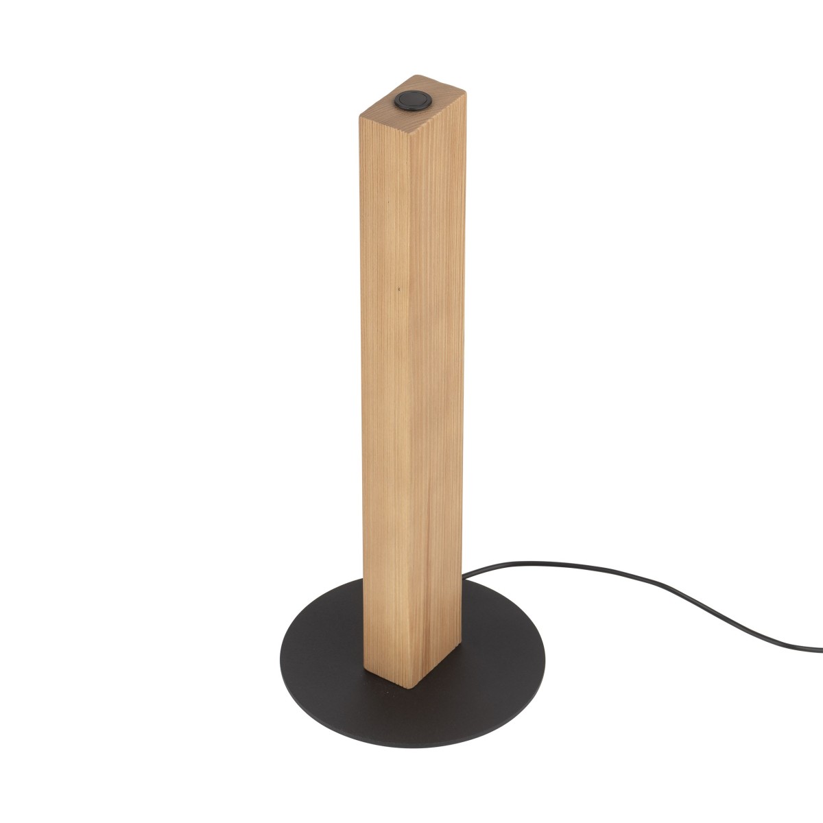 Lampka nocna TK-Lighting TEO TKL1412 kolor - sosna - czarny styl Nowoczesny  Loftowy