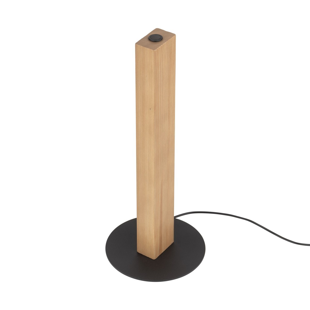 Lampka nocna TK-Lighting TEO TKL1412 kolor - sosna - czarny styl Nowoczesny  Loftowy