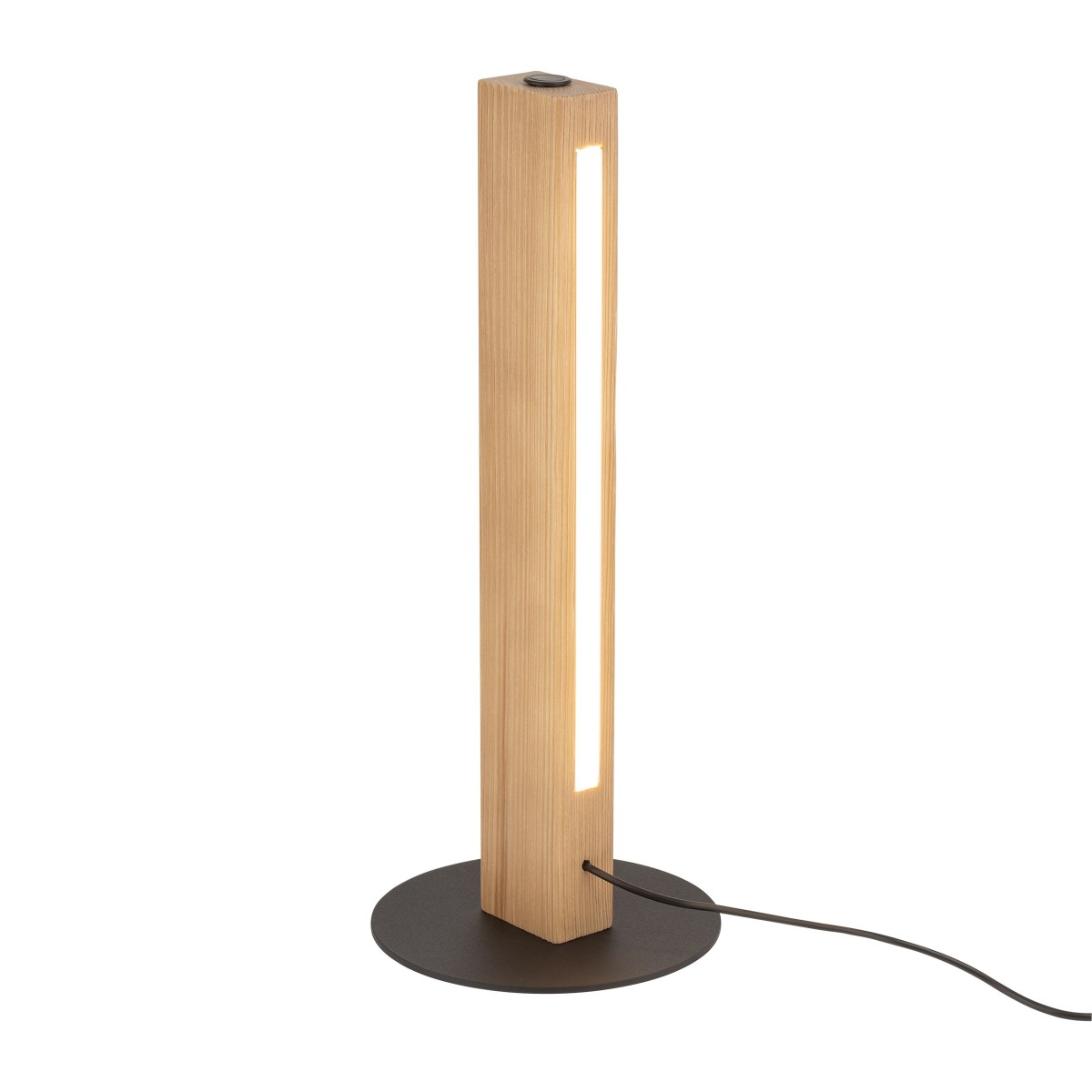 Lampka nocna TK-Lighting TEO TKL1412 kolor - sosna - czarny styl Nowoczesny  Loftowy