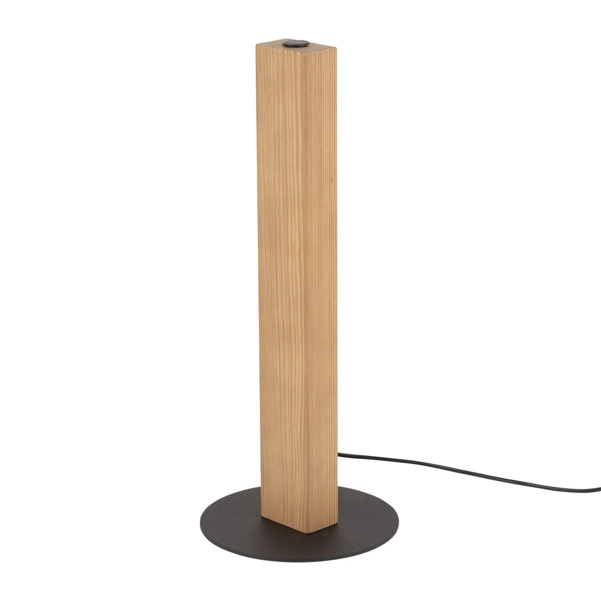 Lampka nocna TK-Lighting TEO TKL1412 kolor - sosna - czarny styl Nowoczesny  Loftowy