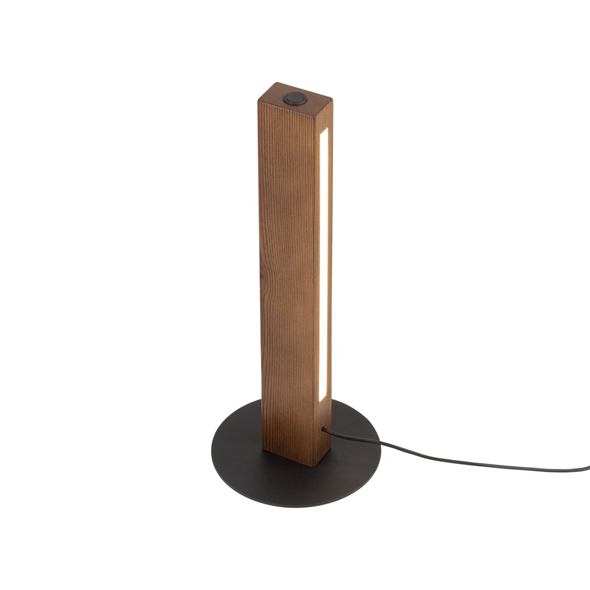 Lampka nocna TK-Lighting TEO TKL1411 kolor - orzech - czarny styl Nowoczesny  Loftowy