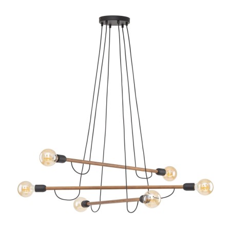Lampa wisząca TK-Lighting HELIX TKL4950  Lampa sufitowa kolor - orzech - czarny styl Nowoczesny  Minimalistyczny