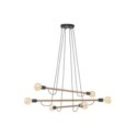 Lampa wisząca TK-Lighting HELIX TKL4950  Lampa sufitowa kolor - orzech - czarny styl Nowoczesny  Minimalistyczny