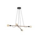 Lampa wisząca TK-Lighting HELIX TKL4949  Lampa sufitowa kolor - orzech - czarny styl Nowoczesny  Minimalistyczny