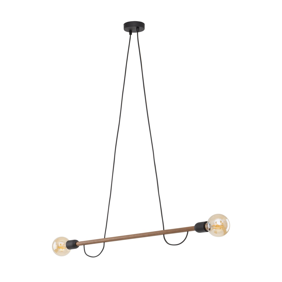 Lampa wisząca TK-Lighting HELIX TKL4948  Lampa sufitowa kolor - orzech - czarny styl Nowoczesny  Minimalistyczny