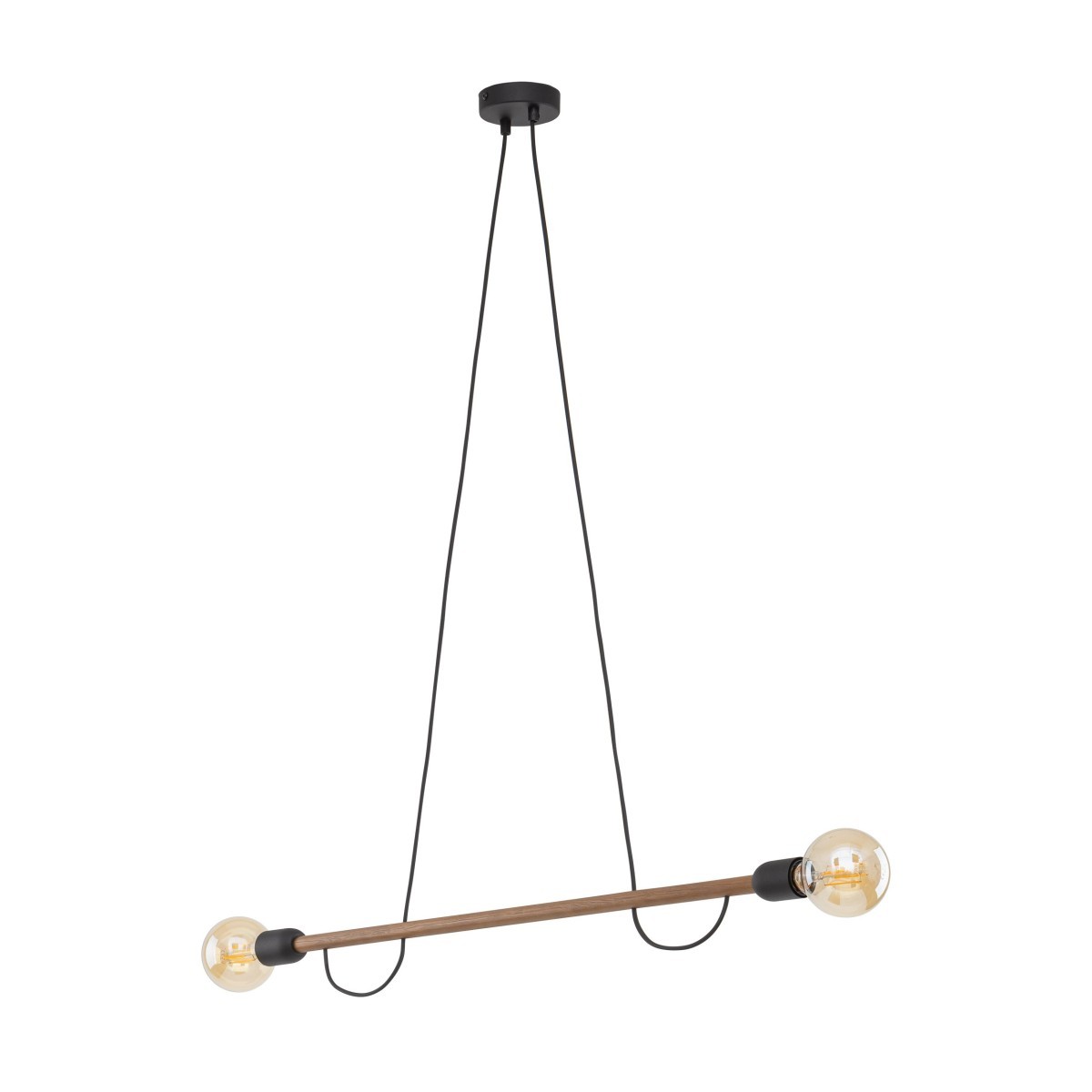 Lampa wisząca TK-Lighting HELIX TKL4948  Lampa sufitowa kolor - orzech - czarny styl Nowoczesny  Minimalistyczny