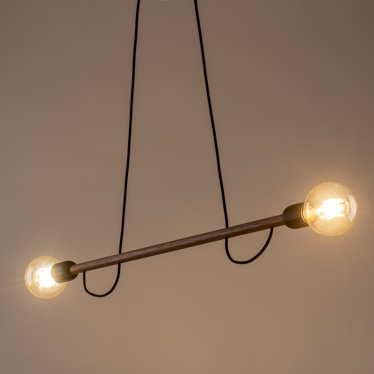 Lampa wisząca TK-Lighting HELIX TKL4948  Lampa sufitowa kolor - orzech - czarny styl Nowoczesny  Minimalistyczny