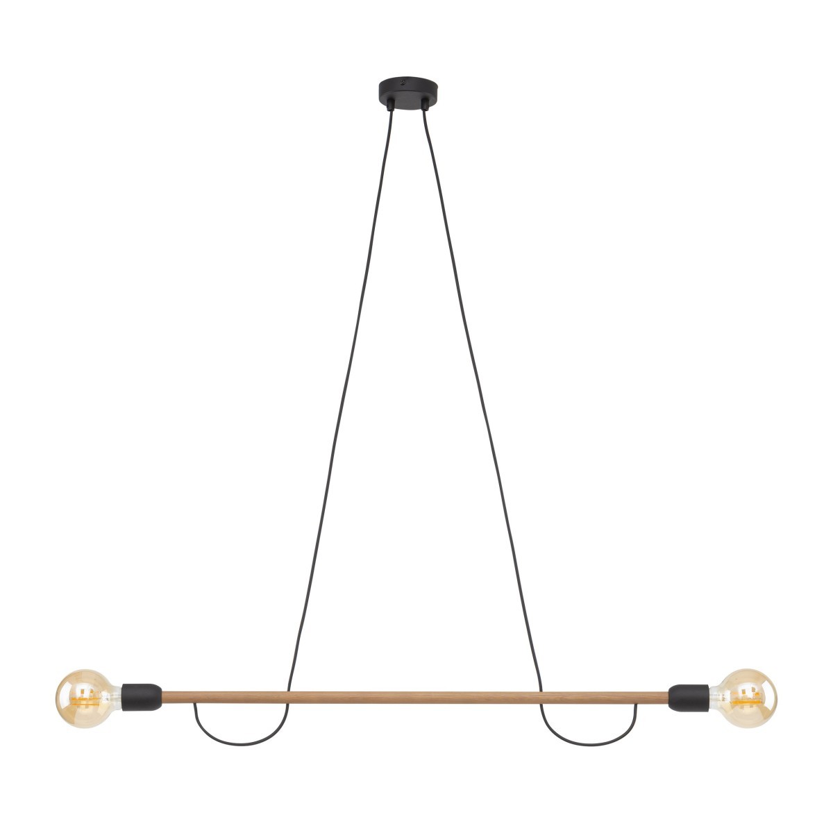 Lampa wisząca TK-Lighting HELIX TKL4948  Lampa sufitowa kolor - orzech - czarny styl Nowoczesny  Minimalistyczny