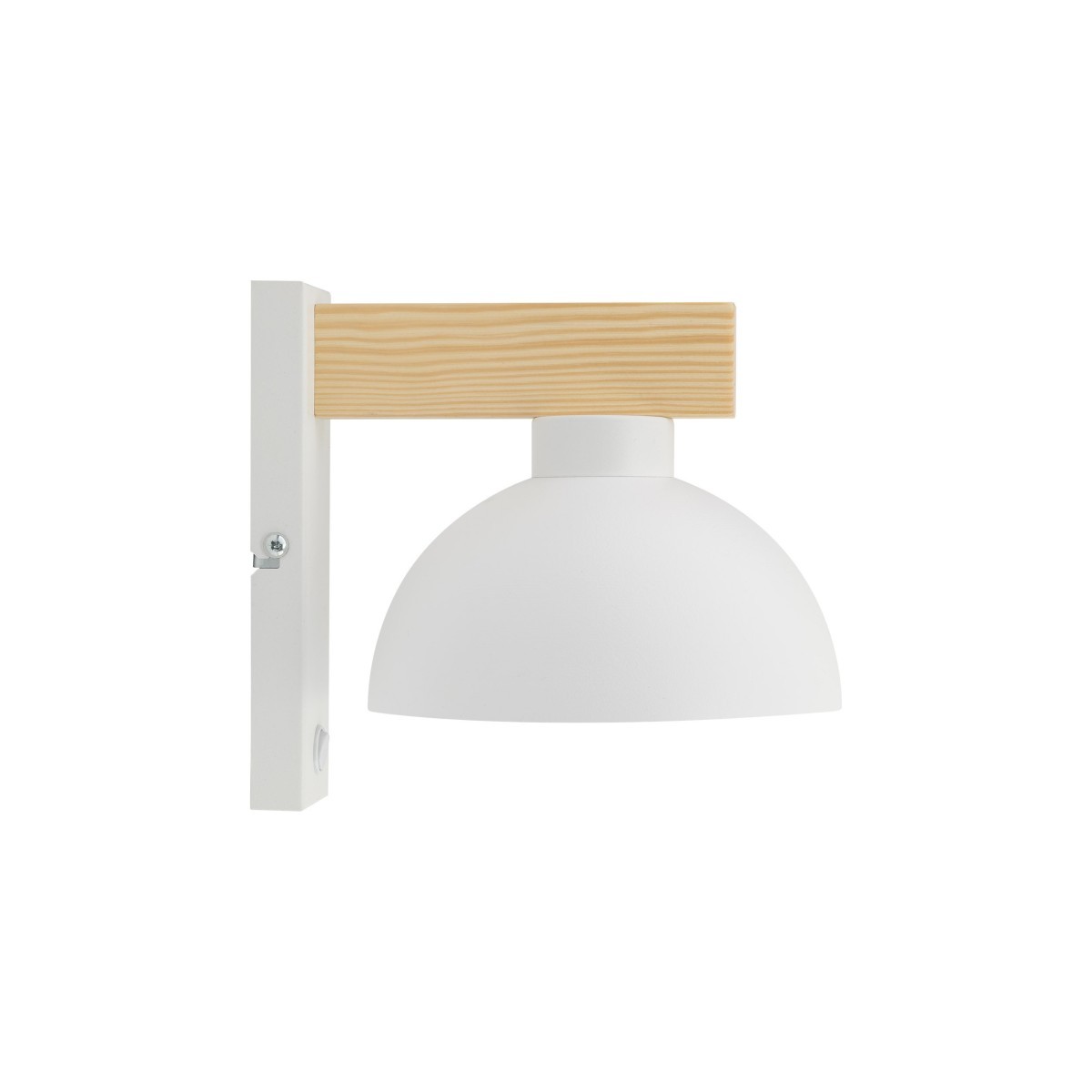 Lampa ścienna TK-Lighting OSLO TKL4962  Kinkiet kolor - biały - sosna styl Skandynawski  Industrialny