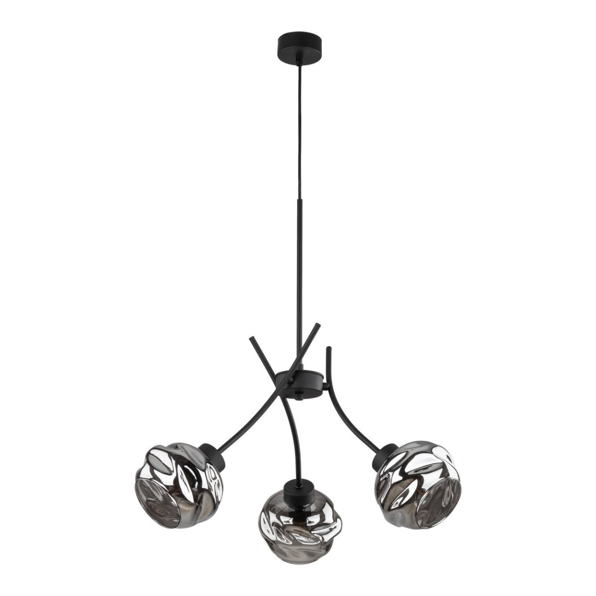 Lampa wisząca TK-Lighting ZULIA TKL5748 kolor - czarny - grafitowy styl Nowoczesny  Glamour