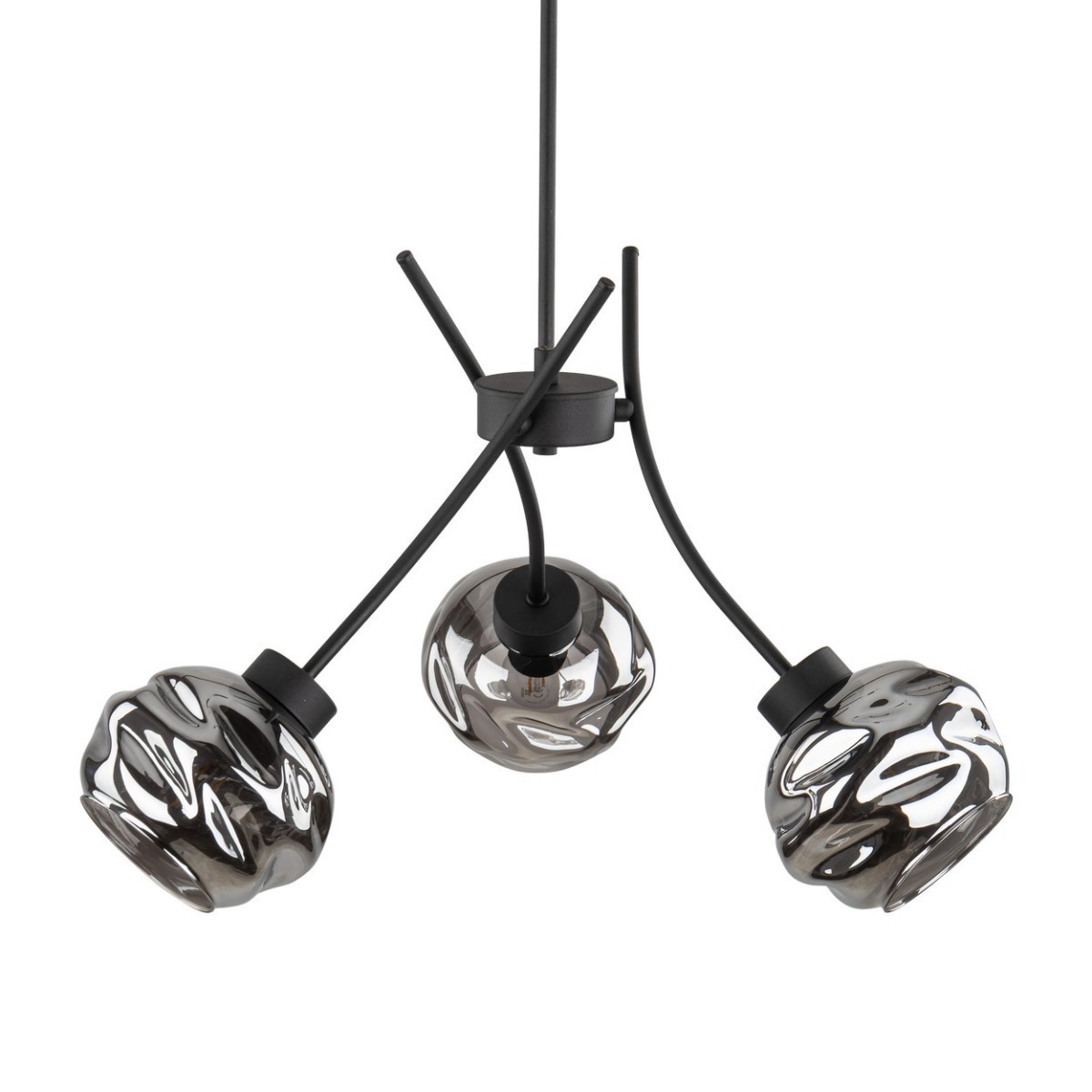 Lampa wisząca TK-Lighting ZULIA TKL5748 kolor - czarny - grafitowy styl Nowoczesny  Glamour