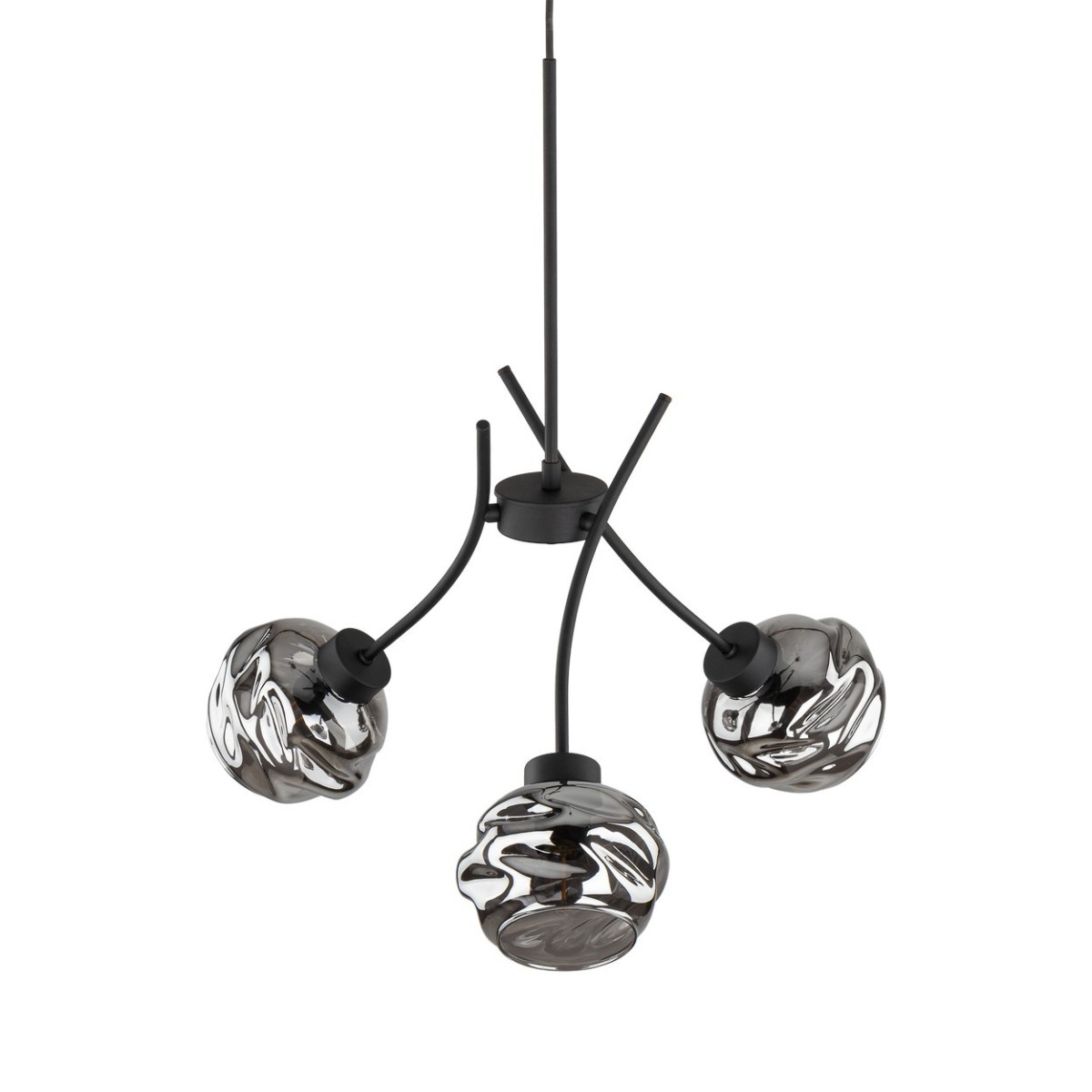 Lampa wisząca TK-Lighting ZULIA TKL5748 kolor - czarny - grafitowy styl Nowoczesny  Glamour