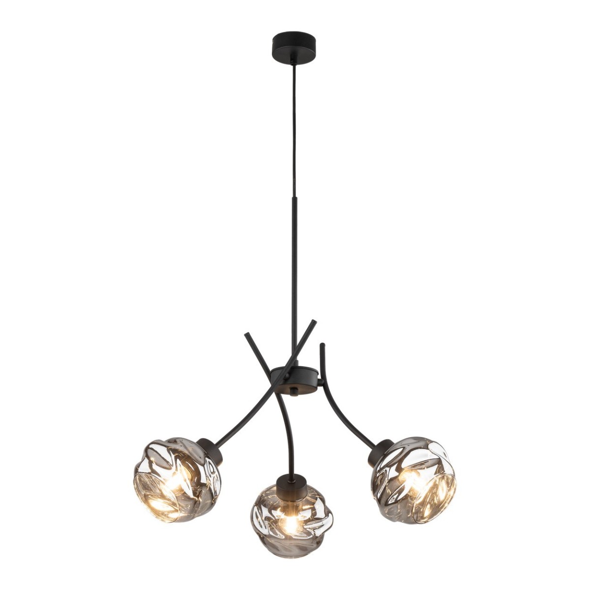 Lampa wisząca TK-Lighting ZULIA TKL5748 kolor - czarny - grafitowy styl Nowoczesny  Glamour