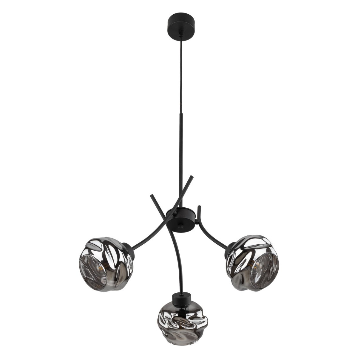 Lampa wisząca TK-Lighting ZULIA TKL5748 kolor - czarny - grafitowy styl Nowoczesny  Glamour