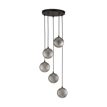 Lampa wisząca TK-Lighting ELENA TKL5747 kolor - czarny - grafitowy styl Nowoczesny  Glamour