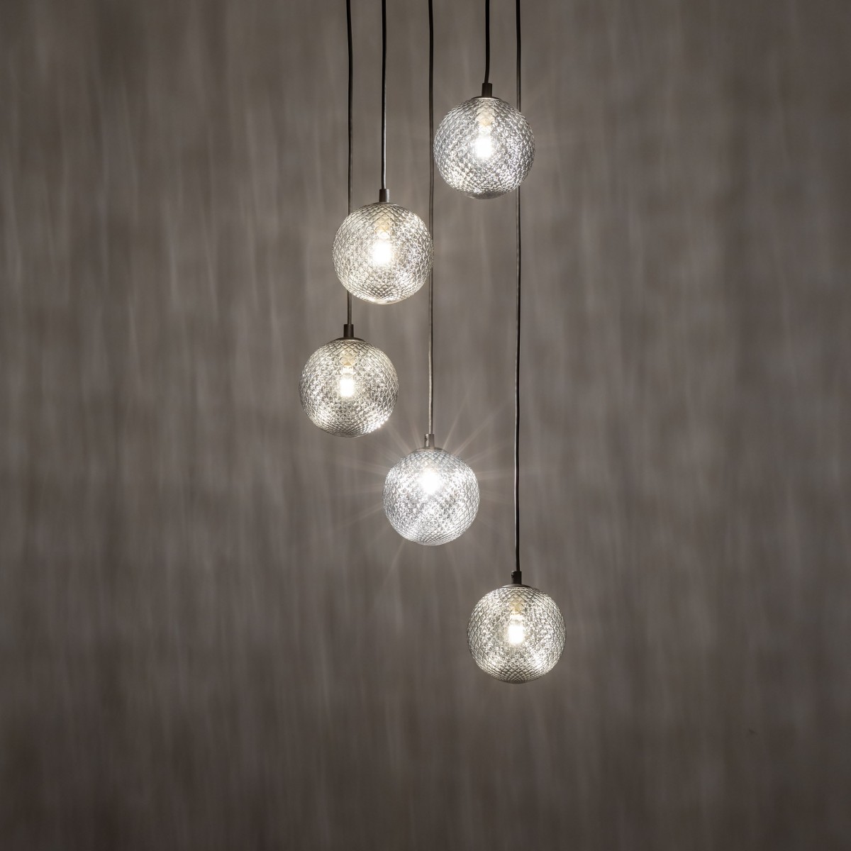 Lampa wisząca TK-Lighting ELENA TKL5747 kolor - czarny - grafitowy styl Nowoczesny  Glamour