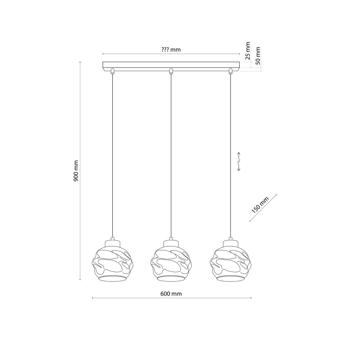 Lampa wisząca TK-Lighting ZULIA TKL5725  Lampa sufitowa kolor - czarny - grafitowy styl Nowoczesny  Loftowy
