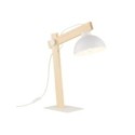 Lampka nocna TK-Lighting OSLO TKL5347 kolor - biały - sosna styl Skandynawski  Industrialny