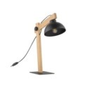 Lampka nocna TK-Lighting OSLO TKL5346 kolor - sosna - czarny styl Skandynawski  Industrialny
