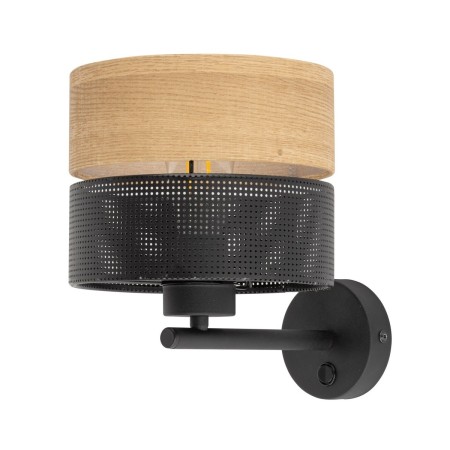 Lampa ścienna TK-Lighting NICOL TKL6539  Kinkiet kolor - czarny - brązowy styl Nowoczesny  Boho