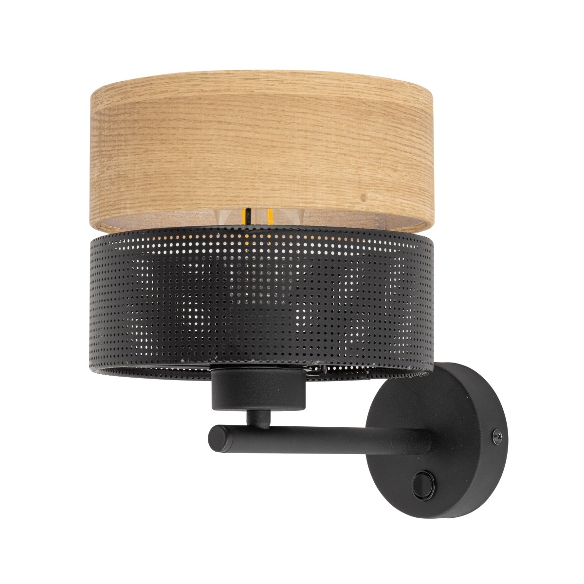 Lampa ścienna TK-Lighting NICOL TKL6539  Kinkiet kolor - czarny - brązowy styl Nowoczesny  Boho