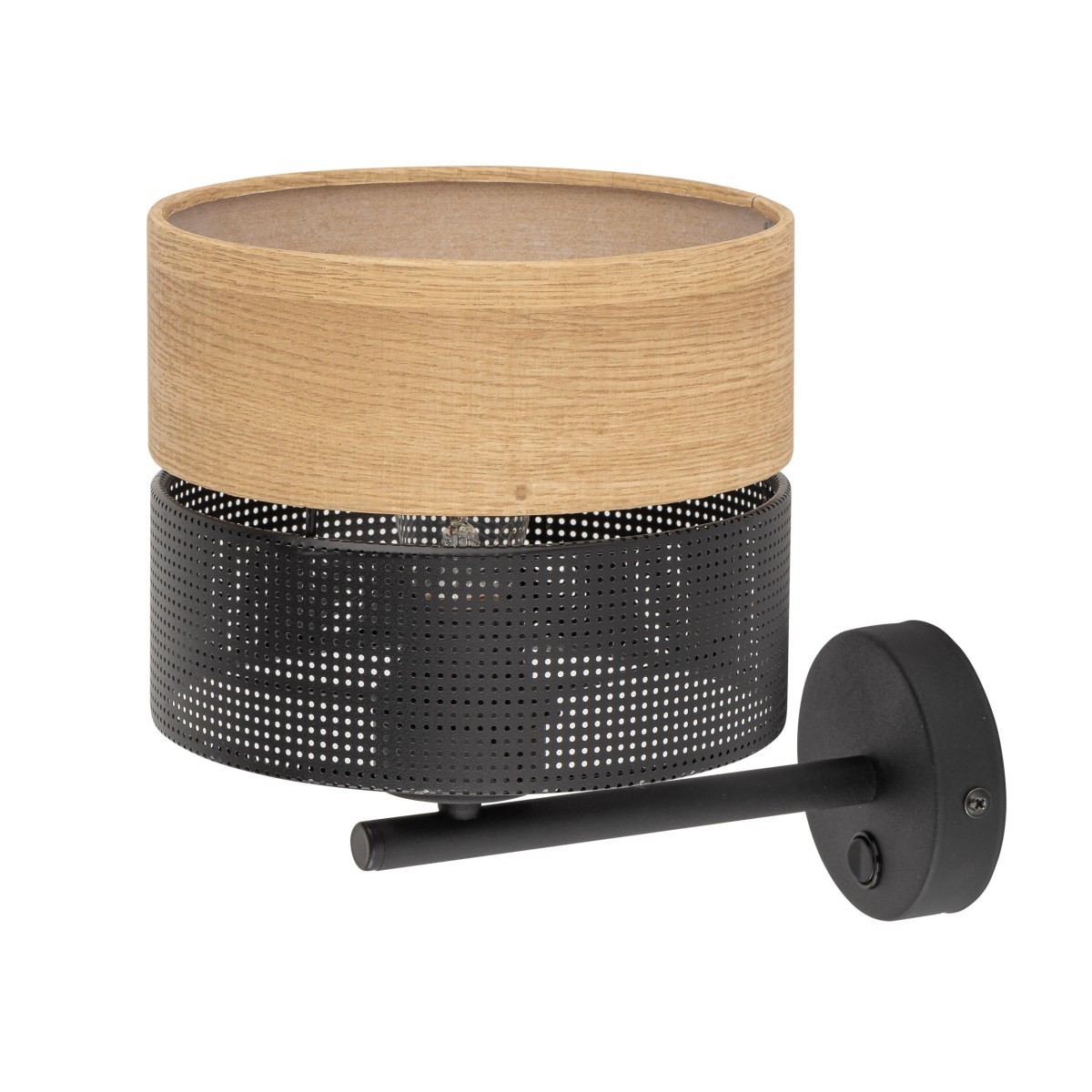 Lampa ścienna TK-Lighting NICOL TKL6539  Kinkiet kolor - czarny - brązowy styl Nowoczesny  Boho