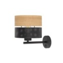 Lampa ścienna TK-Lighting NICOL TKL6539  Kinkiet kolor - czarny - brązowy styl Nowoczesny  Boho