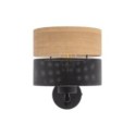 Lampa ścienna TK-Lighting NICOL TKL6539  Kinkiet kolor - czarny - brązowy styl Nowoczesny  Boho