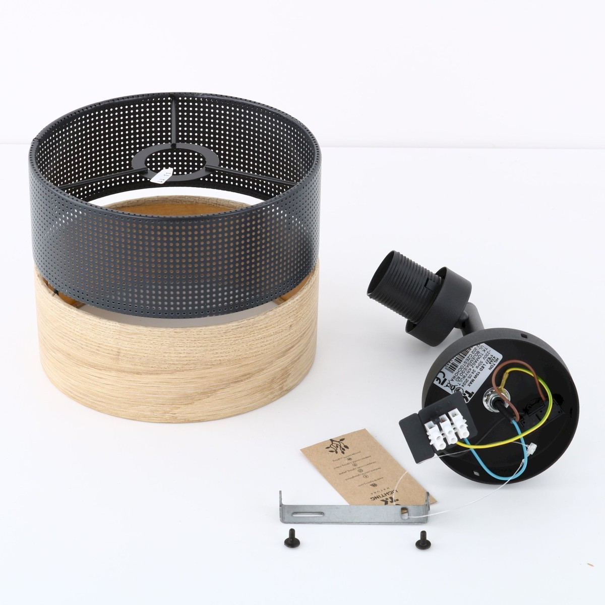 Lampa ścienna TK-Lighting NICOL TKL6539  Kinkiet kolor - czarny - brązowy styl Nowoczesny  Boho