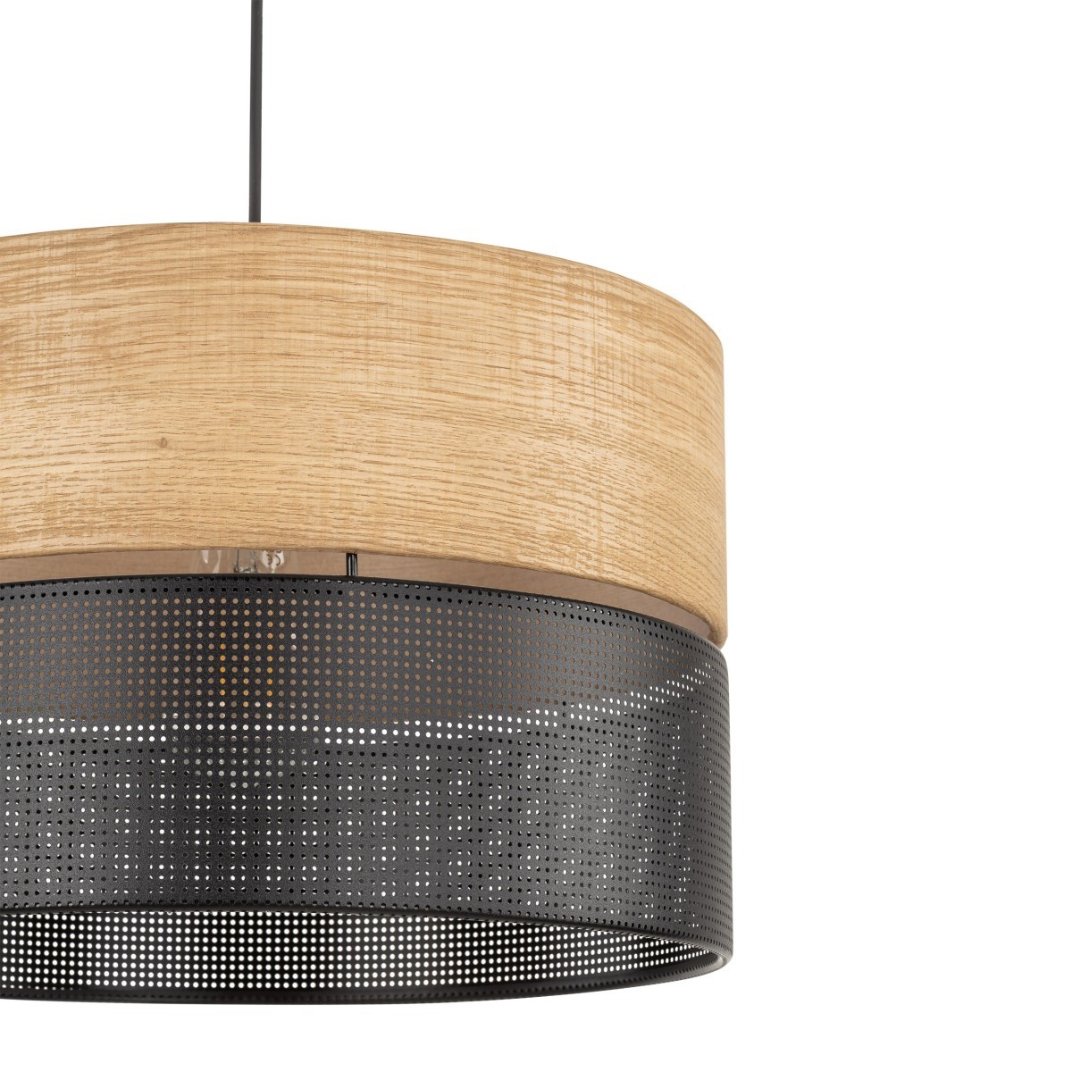 Lampa wisząca TK-Lighting NICOL TKL4799  Lampa sufitowa kolor - dąb - czarny styl Nowoczesny  Boho