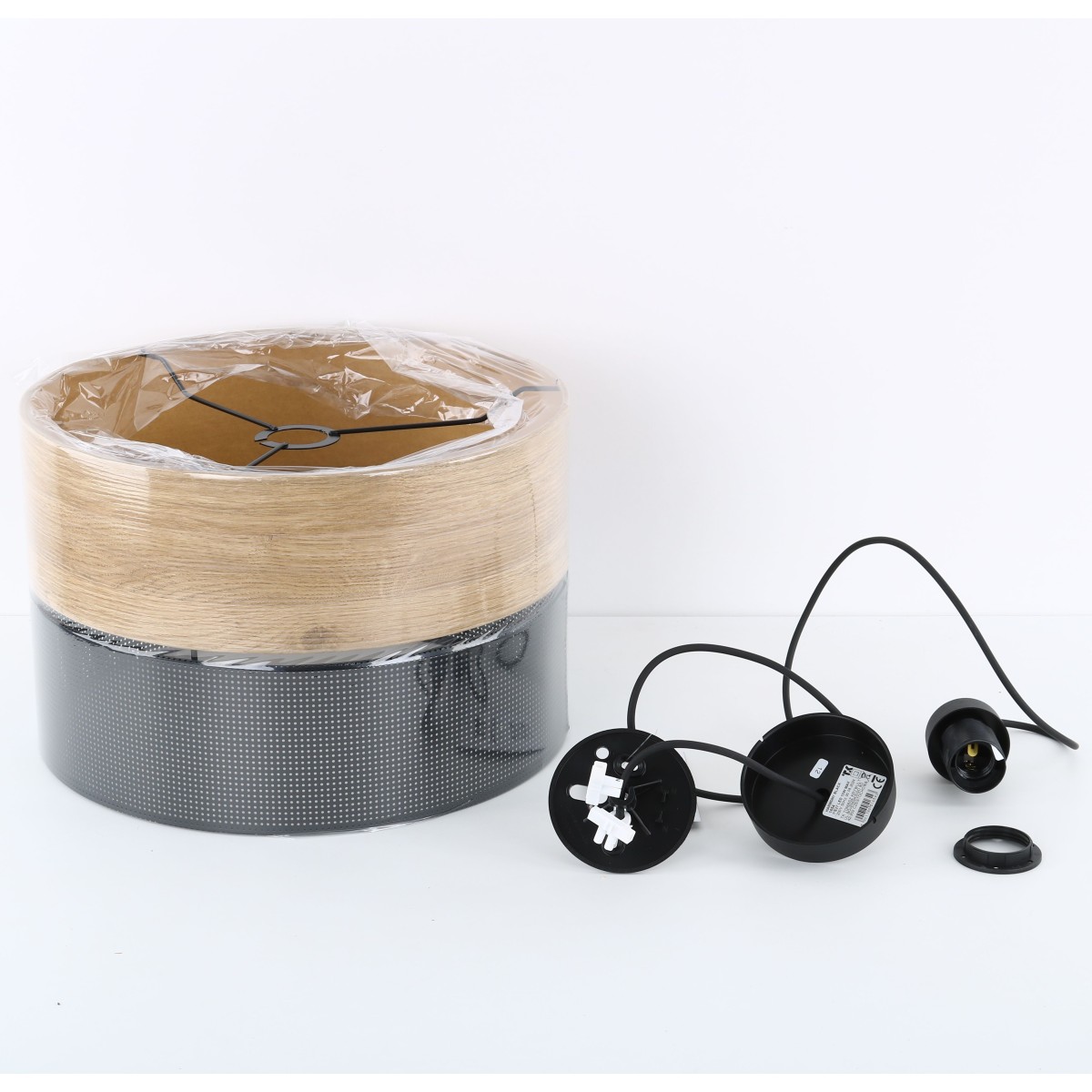 Lampa wisząca TK-Lighting NICOL TKL4799  Lampa sufitowa kolor - dąb - czarny styl Nowoczesny  Boho