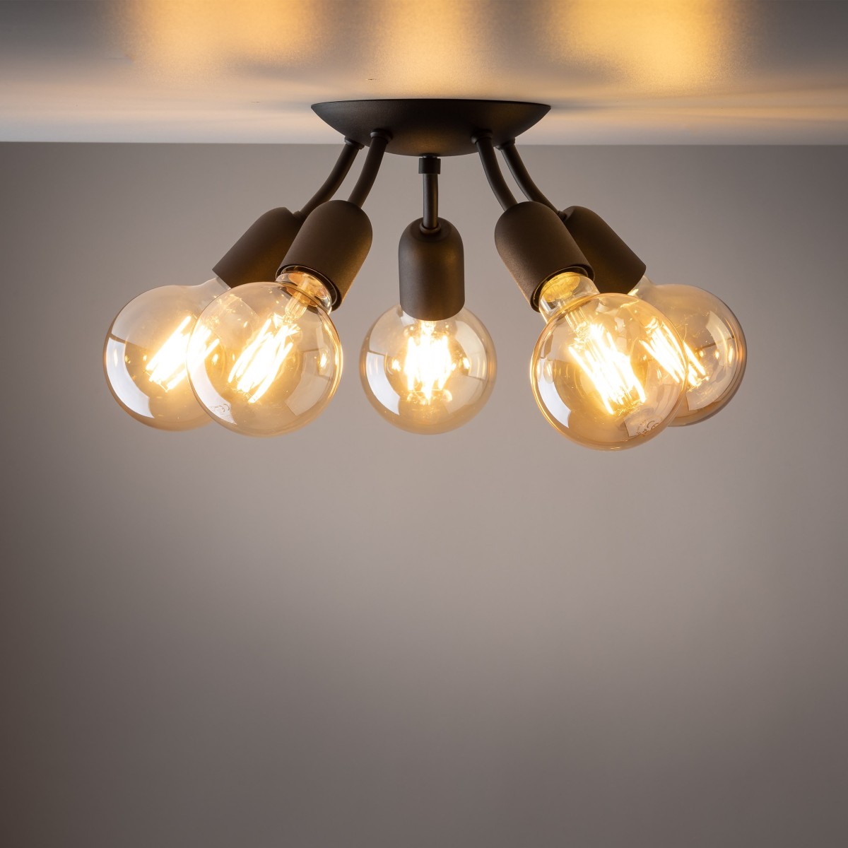 Lampa sufitowa TK-Lighting RUBIO TKL4830 kolor - czarny styl Nowoczesny  Minimalistyczny