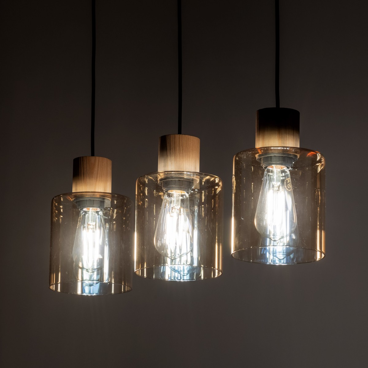 Lampa wisząca TK-Lighting ORSON TKL4568 kolor - sosna - czarny styl Nowoczesny  Minimalistyczny